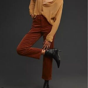 MOTHER The Tomcat High-Rise Straight Corduroy Jeans Sz 24